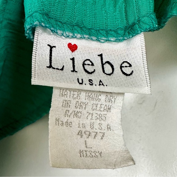 VTG Versatile Green Textured Vest/Jacket All-in-One Top w/Gold Buttons and Studs - Picture 13 of 14